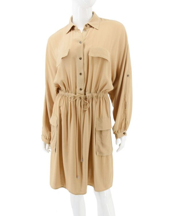 HUGO BOSS sukienka damska piaskowy beż casual 36