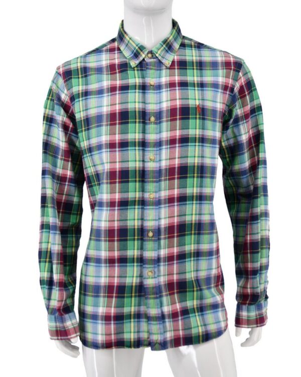 RALPH LAUREN koszula męska kratka długi rękaw casual XXL