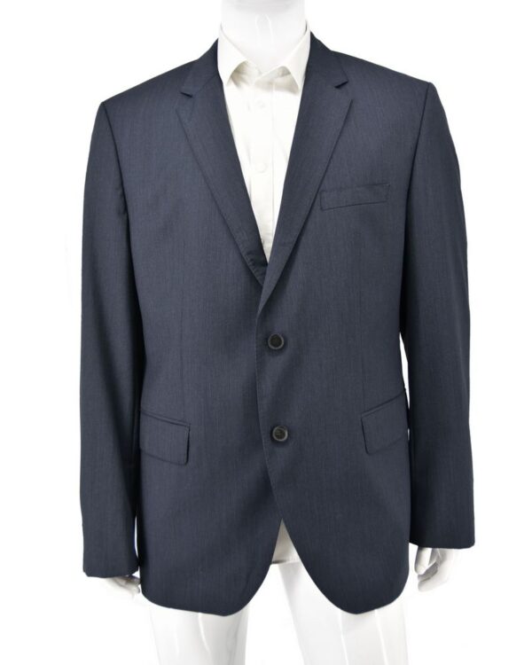 HUGO BOSS marynarka męska granatowa prążek wełna 58