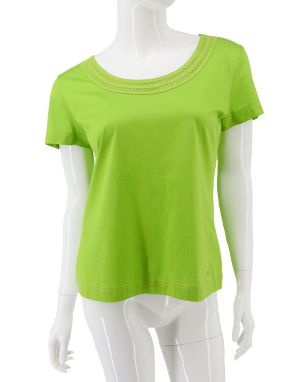 ESCADA bluzka damska zielona elegancka z mereżką 40