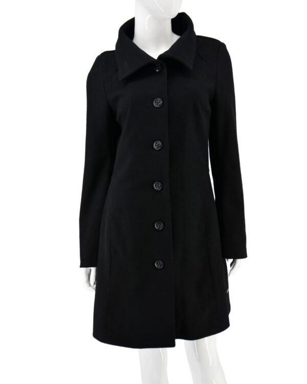 HUGO BOSS płaszcz damski czarny przejściowy z wełny 36