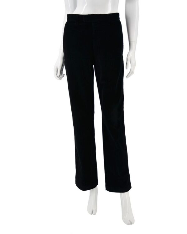 PRADA spodnie damskie sztruksy czarne szerokie proste 46
