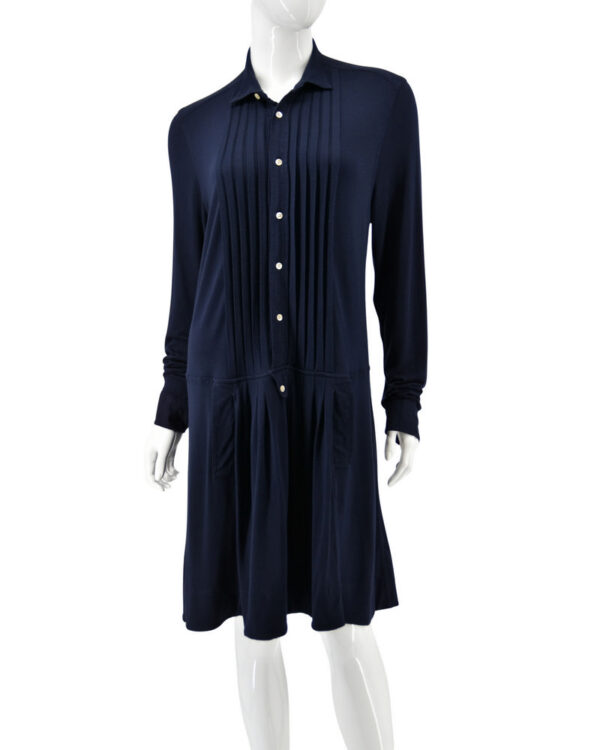 RALPH LAUREN sukienka damska granatowa prosta midi L