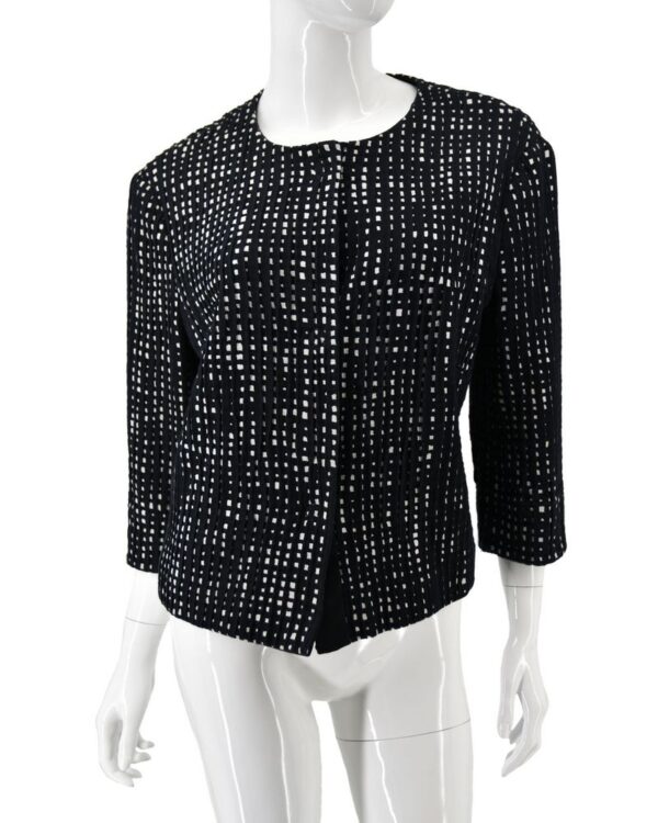 LAUREL żakiet damski bolerko elegancki rękaw 3/4 luźny 44