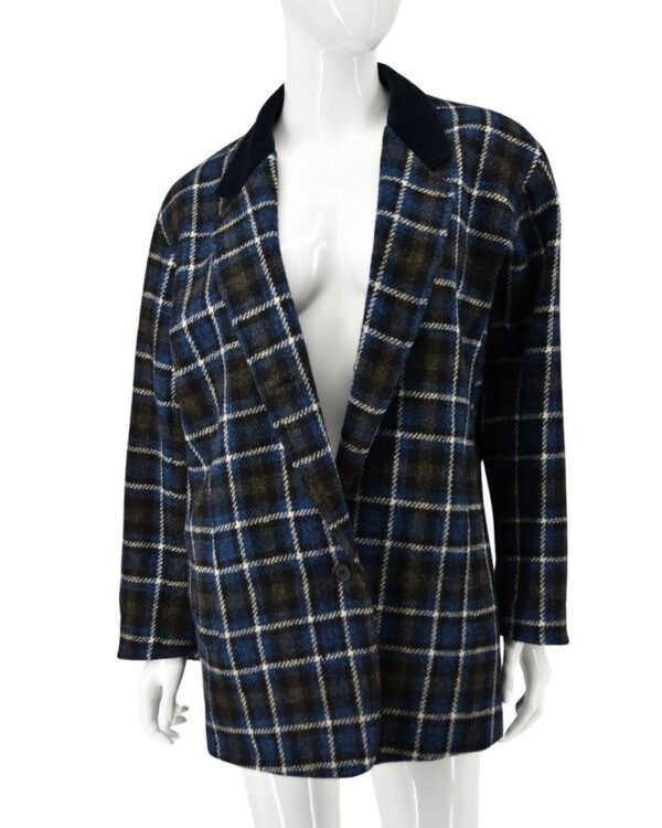 KENZO kurtka damska wełniana krótki płaszcz M/L