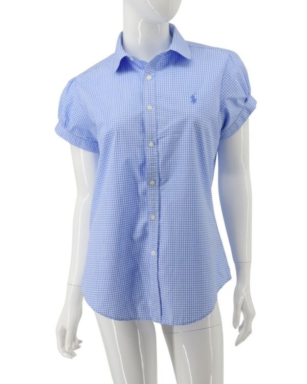 RALPH LAUREN koszula damska krótki rękaw kratka 42