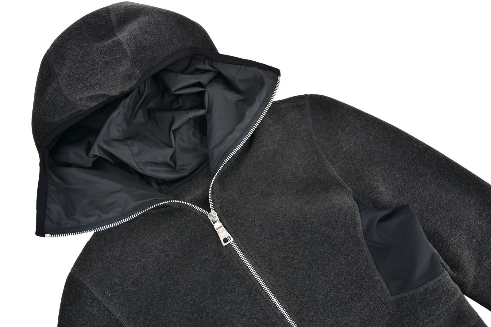 PRADA bluza polarowa kurtka z kapturem sportowa M - obrazek 3