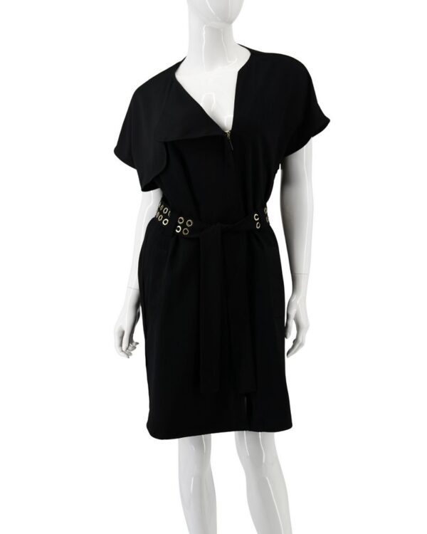 MARELLA sukienka czarna prosta z paskiem elegancka 38