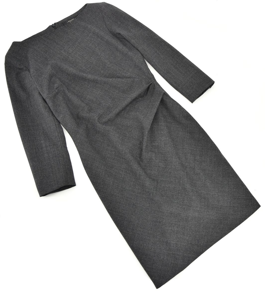 WEEKEND MAX MARA sukienka ołówkowa pepitka midi 38 - obrazek 2