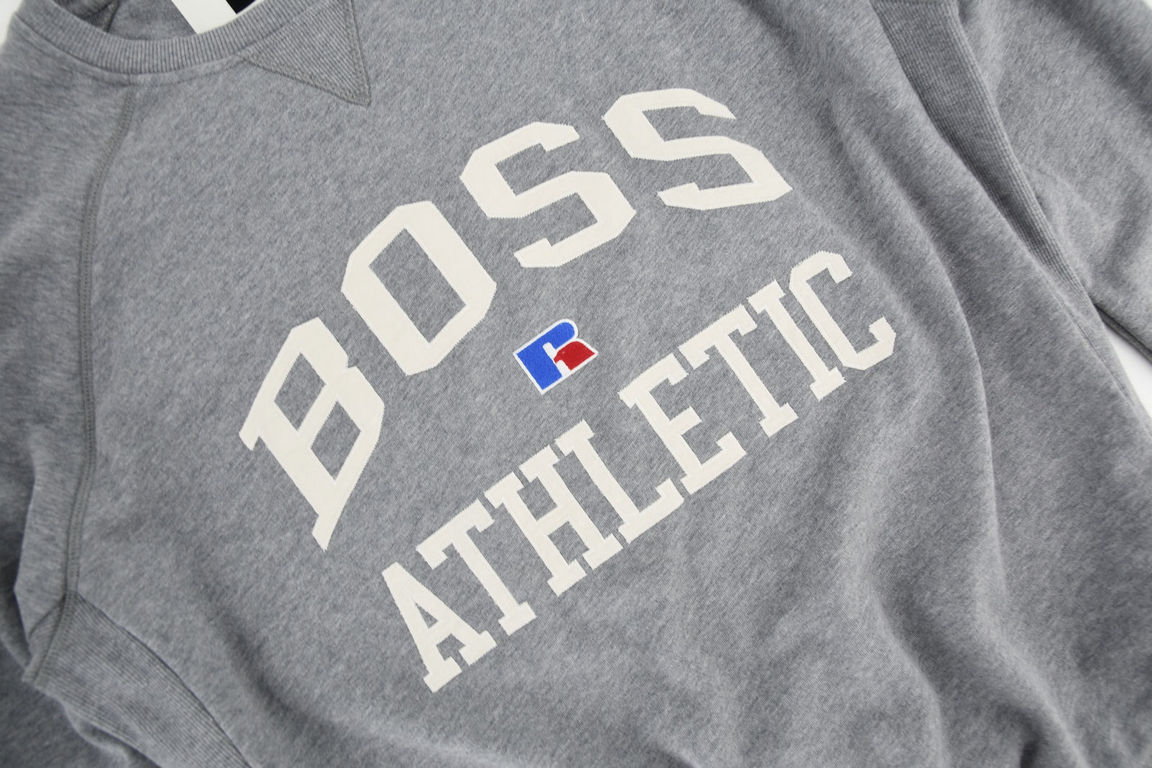 HUGO BOSS bluza męska sportowa dresowa szara bawełna L - obrazek 3