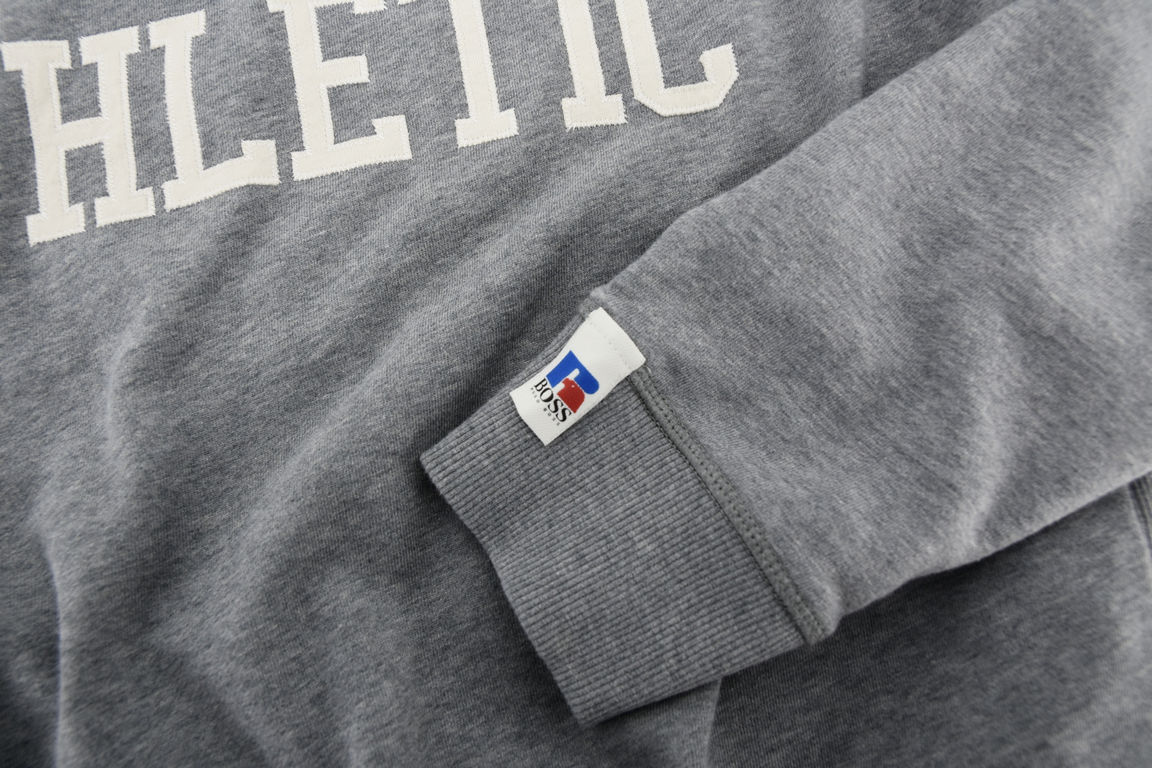 HUGO BOSS bluza męska sportowa dresowa szara bawełna L - obrazek 4