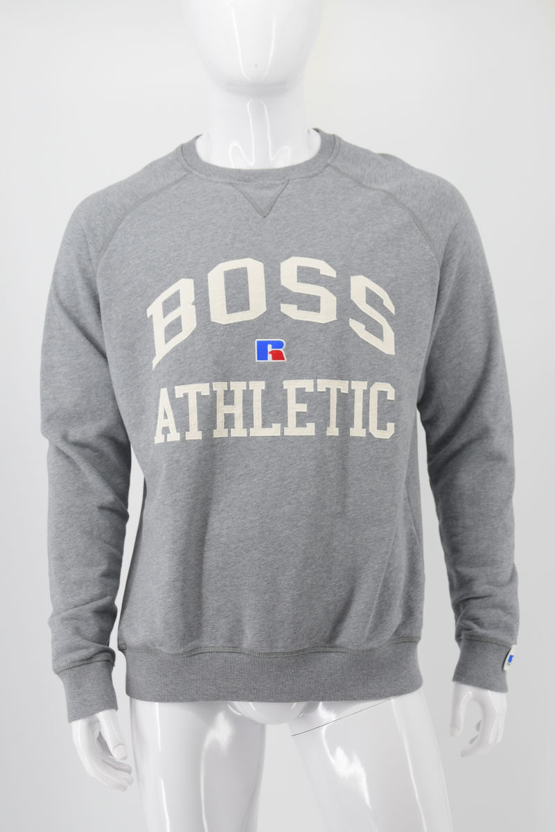 HUGO BOSS bluza męska sportowa dresowa szara bawełna L - obrazek 8