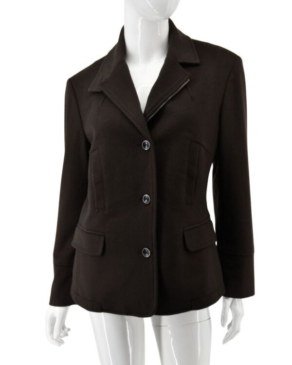 MALO płaszcz damski krótki brązowy przejściowy jesienny 38