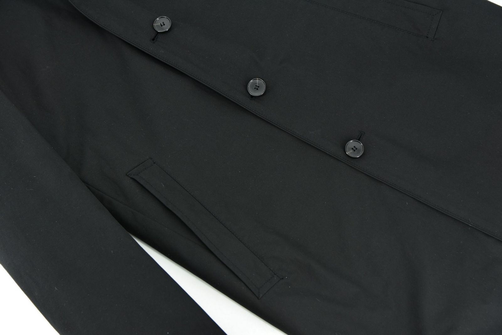 HUGO BOSS płaszcz męski lekki czarny wiosenny jesienny 50 - obrazek 4