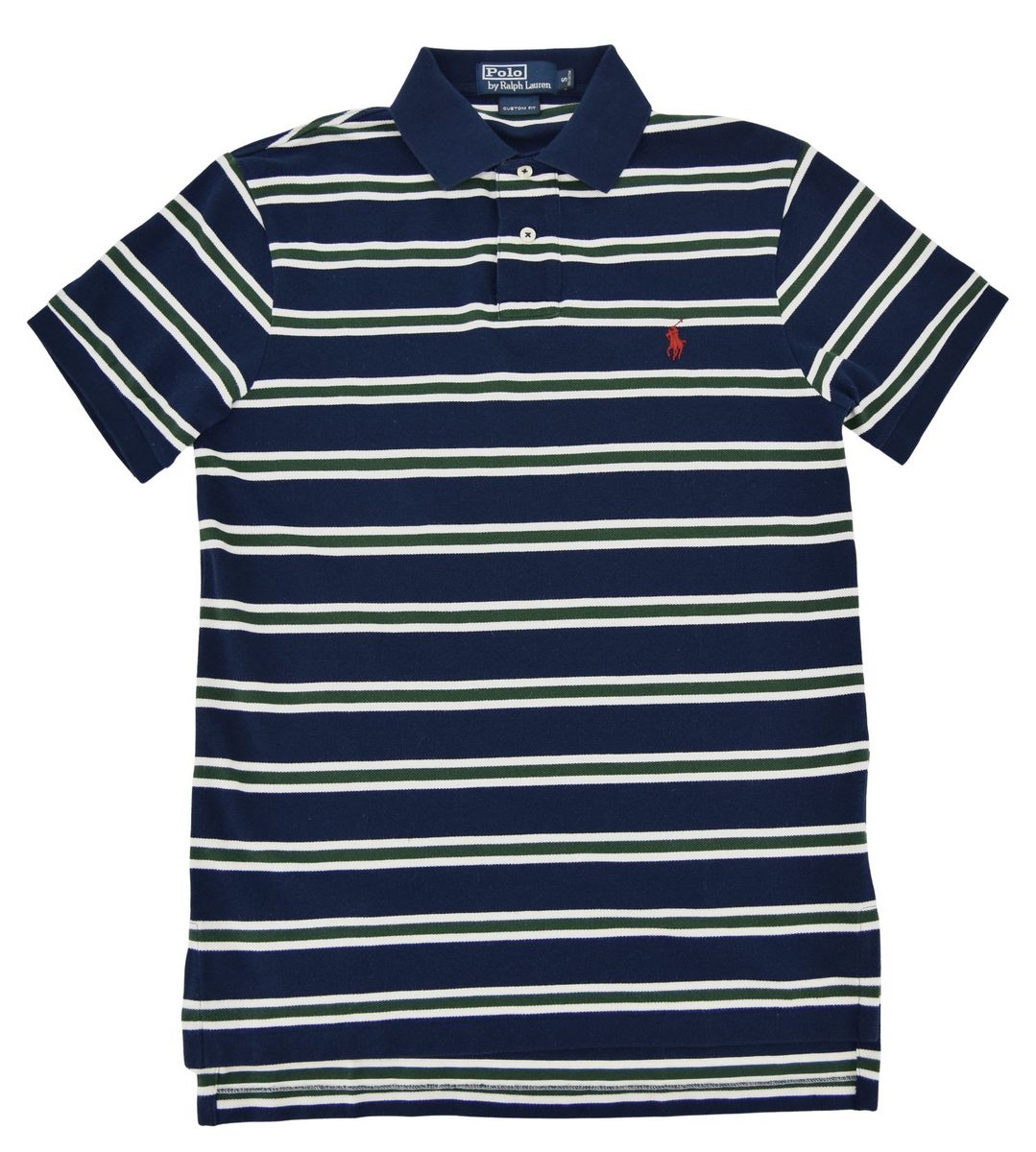 RALPH LAUREN koszulka polo męska granatowa w paski S - obrazek 4