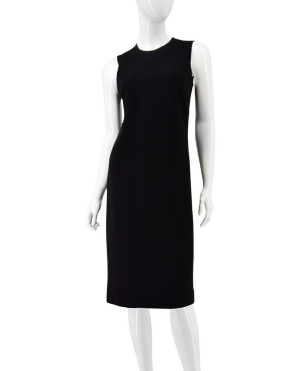 BOTTEGA VENETA sukienka jedwabna czarna elegancka midi 36