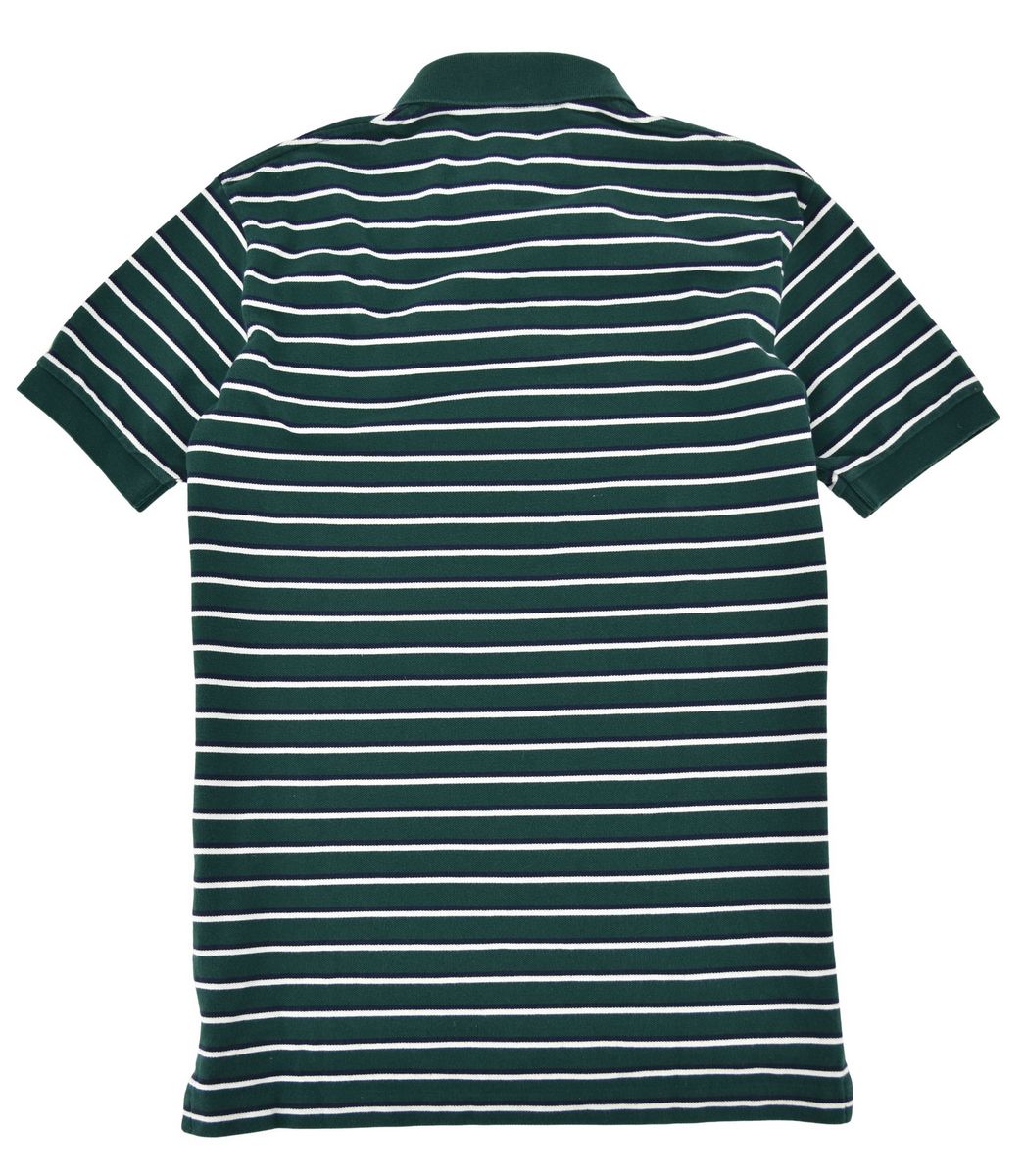 RALPH LAUREN koszulka męska polo zielona w paski S/M - obrazek 4