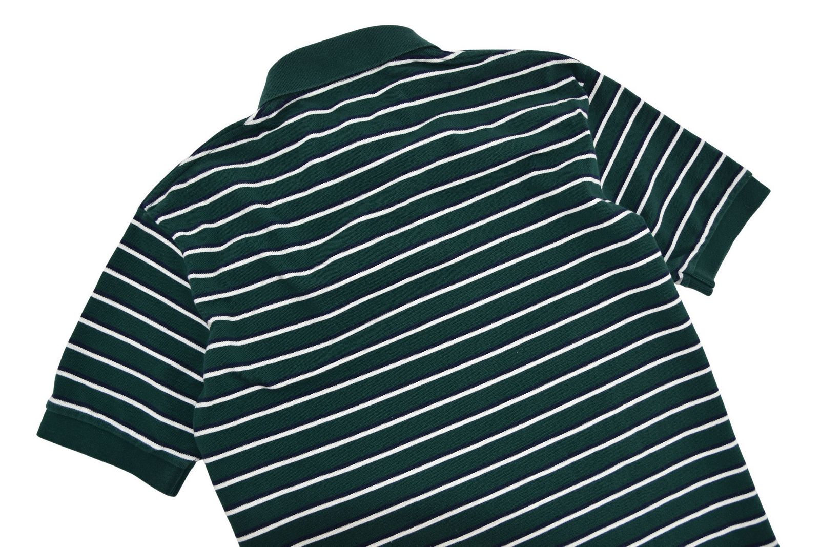 RALPH LAUREN koszulka męska polo zielona w paski S/M - obrazek 5