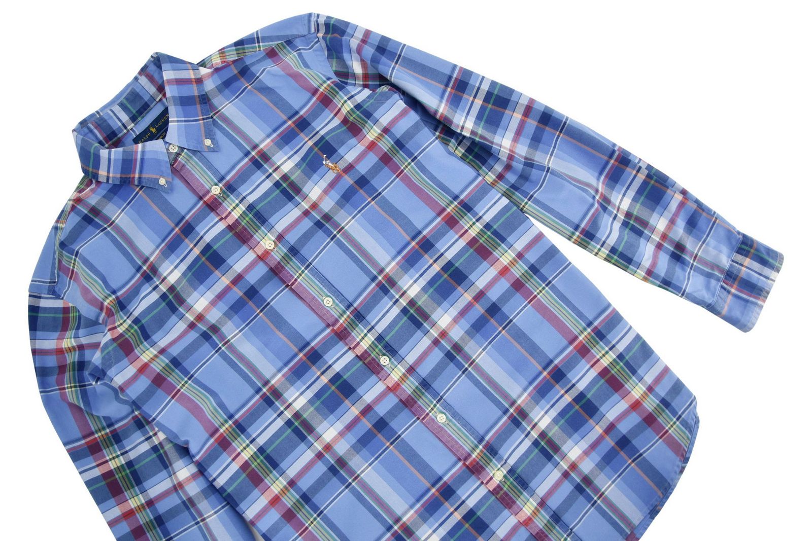 RALPH LAUREN koszula męska kratka CUSTOM FIT XXL - obrazek 2
