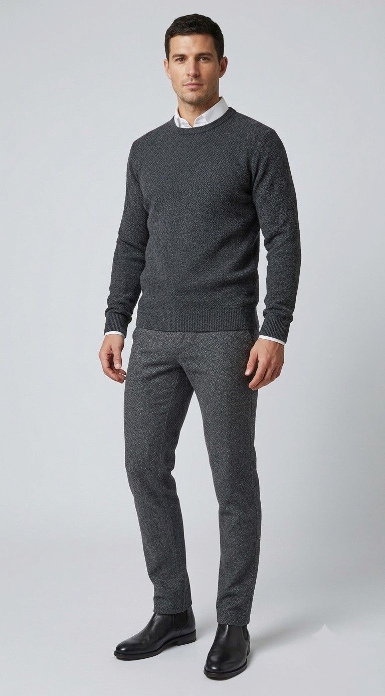 HUGO BOSS spodnie męskie melanż REGULAR FIT 32/34 - obrazek 7