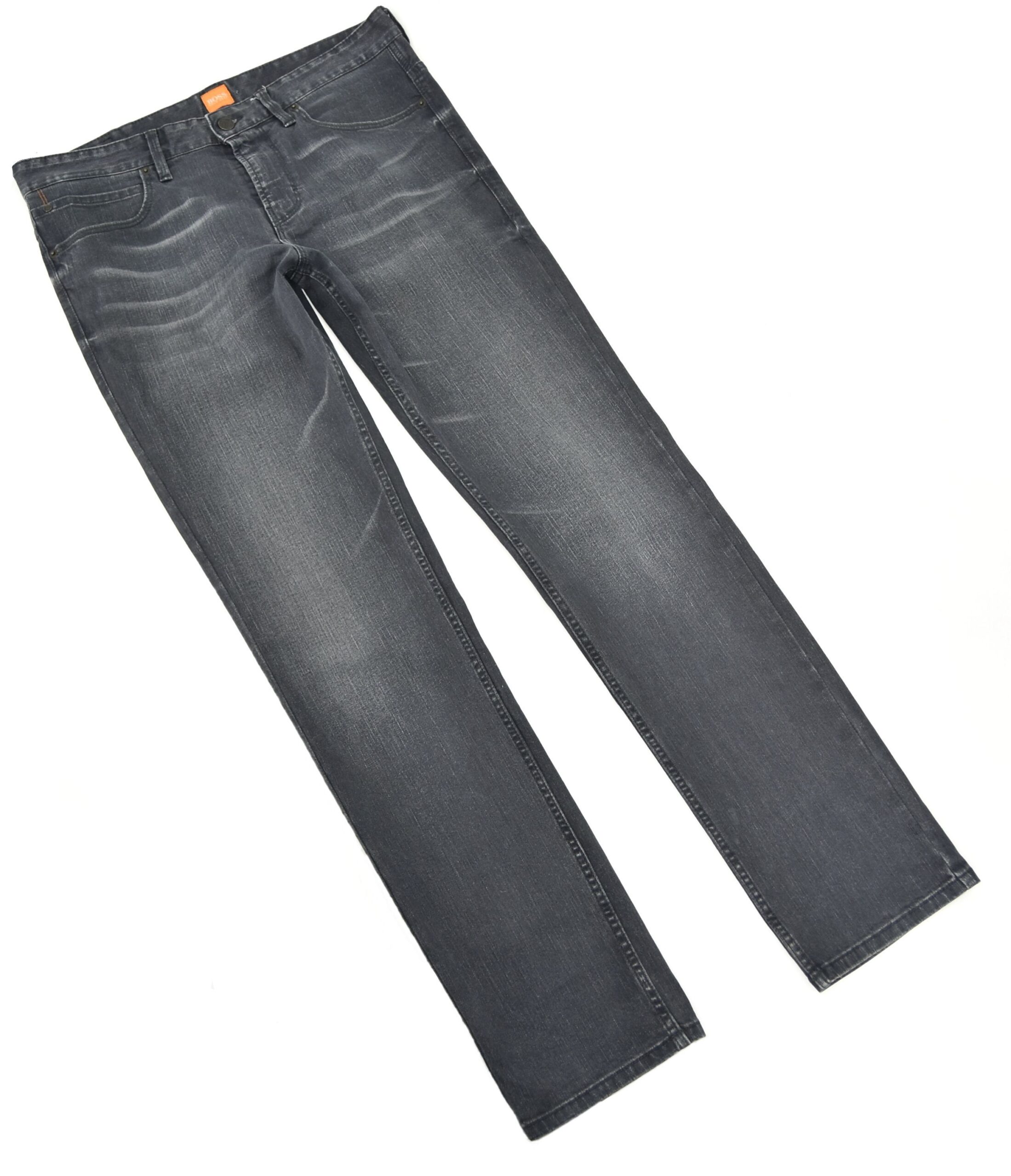 HUGO BOSS spodnie męskie jeansy ciemnoszare 32/34 - obrazek 4