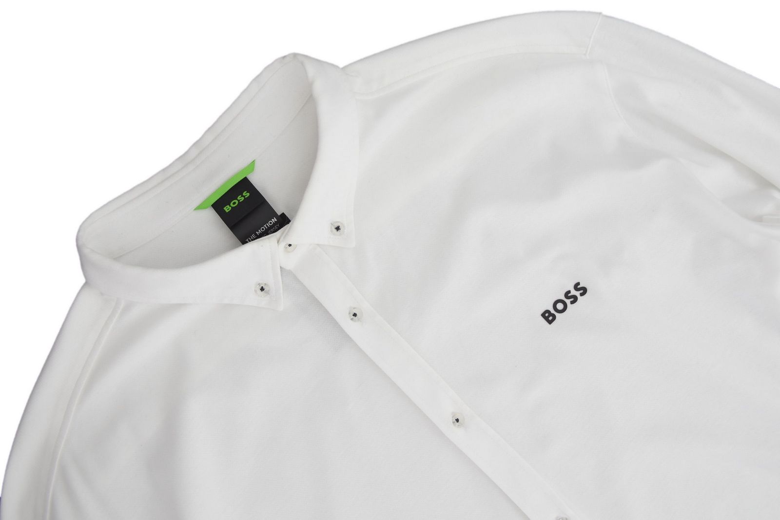 HUGO BOSS koszula męska biała z logo REGULAR FIT XXL - obrazek 2