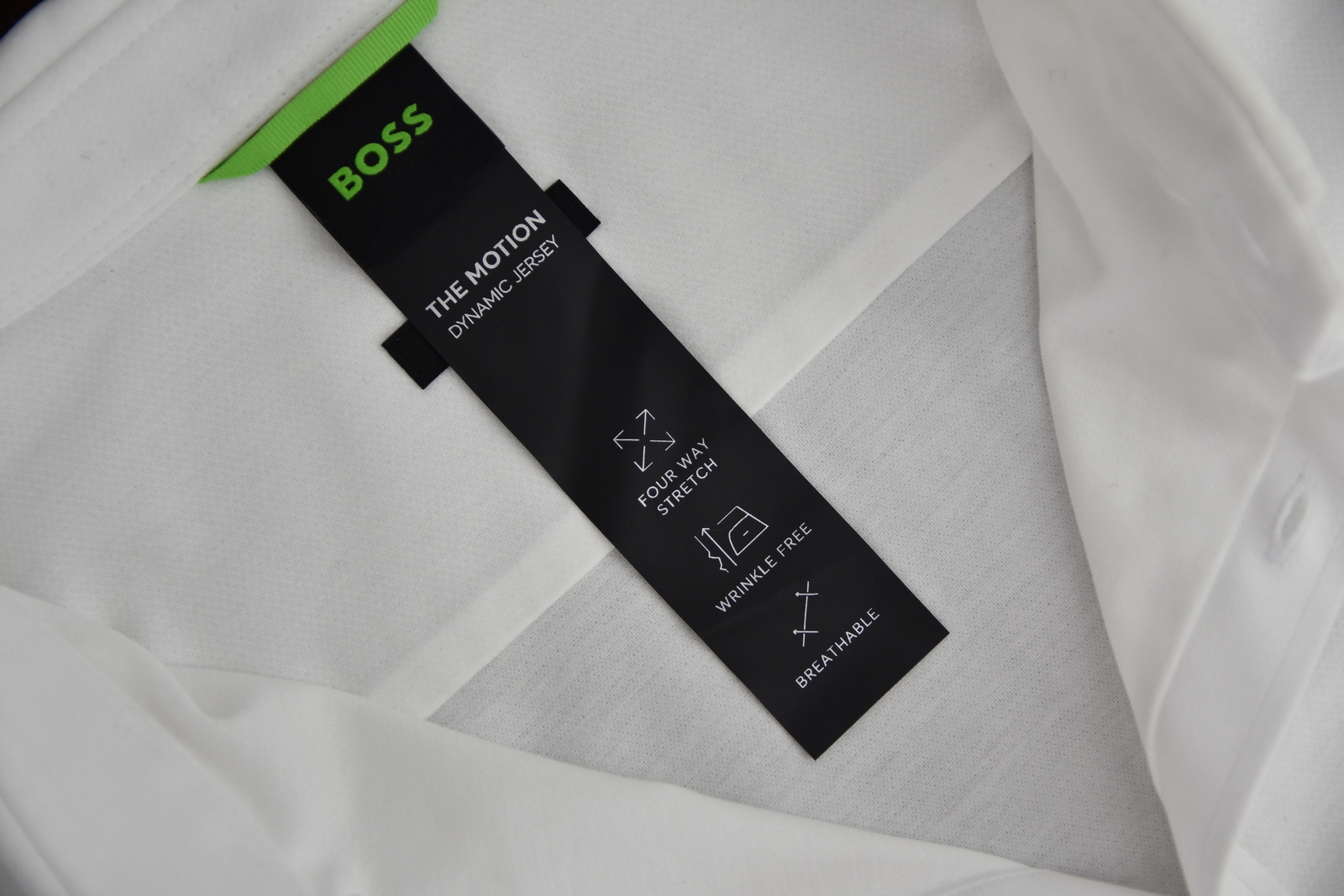 HUGO BOSS koszula męska biała z logo REGULAR FIT XXL - obrazek 3