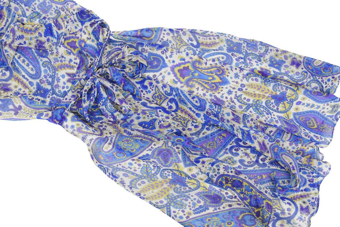 RALPH LAUREN sukienka damska jedwabna boho midi 40 - obrazek 3