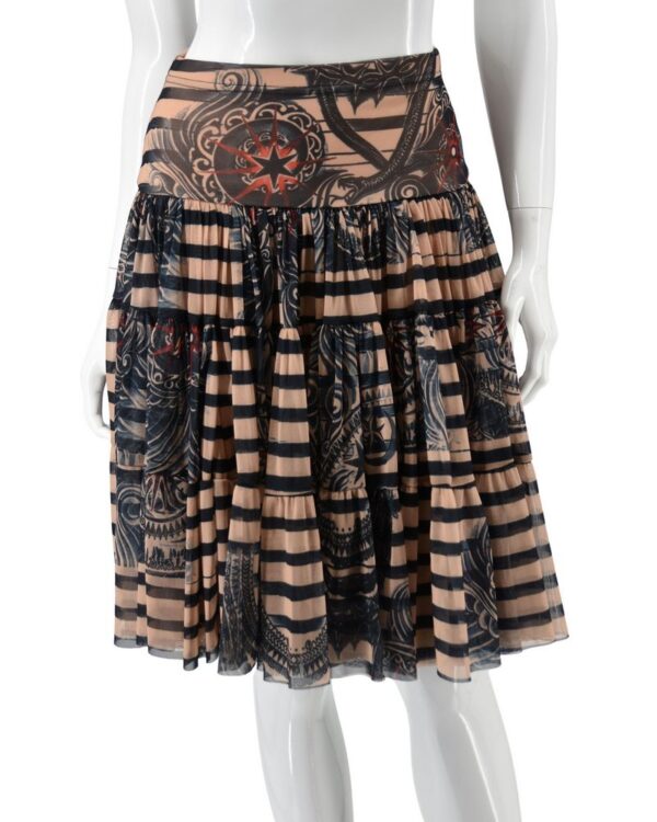 JEAN PAUL GAULTIER x LINDEX spódnica plisowana midi XS