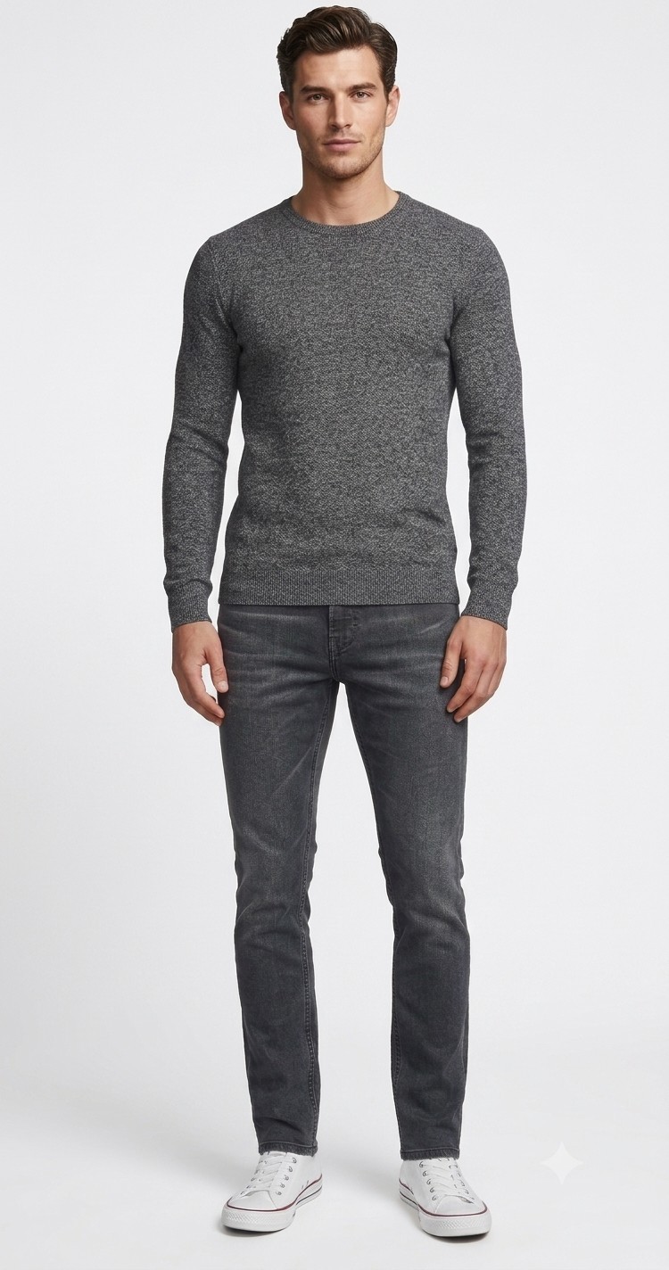 HUGO BOSS spodnie męskie jeansy ciemnoszare 32/34 - obrazek 8