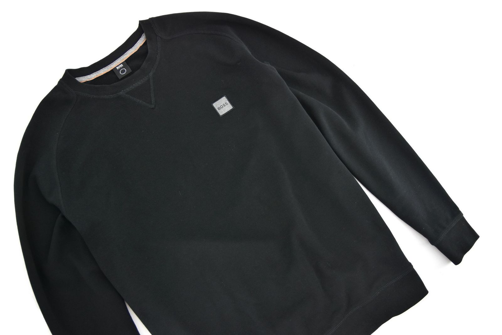HUGO BOSS bluza męska czarna bawełniana gładka casual 3XL - obrazek 2
