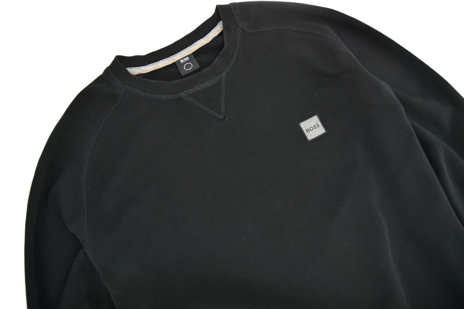 HUGO BOSS bluza męska czarna bawełniana gładka casual 3XL - obrazek 3