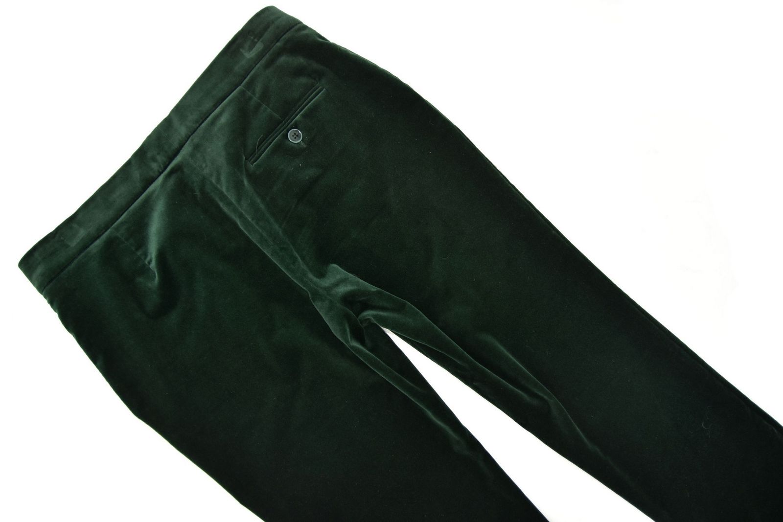MAX MARA STUDIO spodnie damskie welurowe zieleń 36 - obrazek 5