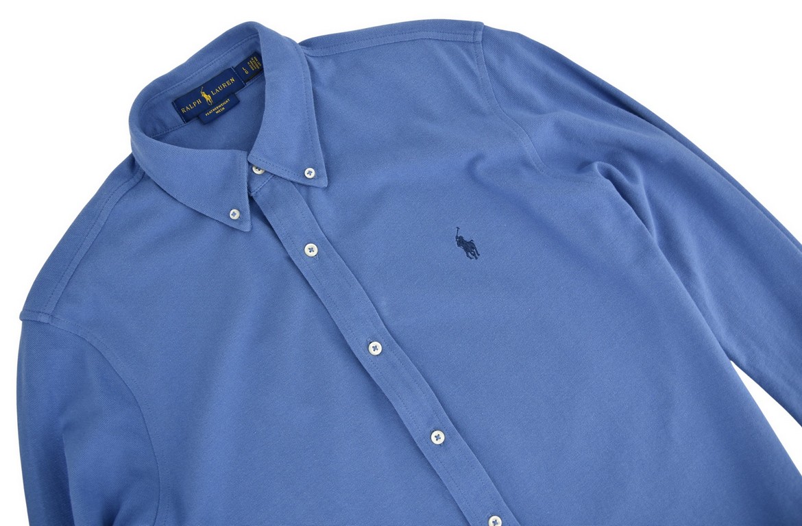 RALPH LAUREN koszula męska niebieska featherweight mesh L - obrazek 3